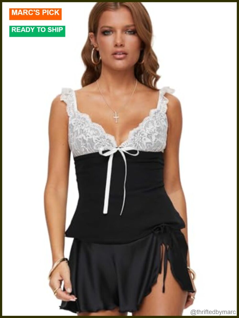 Princess Polly Delvonte Lace V-Neck Crop Top Sleeveless Zipper Back